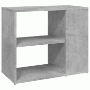 Helloshop26 - Armoire latérale de rangement pratique 60 x 30 x 50 cm ambiance élégante en aggloméré gris béton 02_0047879 - gris Bois massif 300