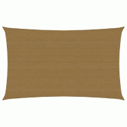 Helloshop26 - Voile d'ombrage 160 g/m² taupe 5 x 8 m PEHD 02_0009334 - 3000504047768