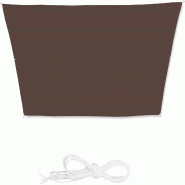 Helloshop26 - Voile d'ombrage trapèze 3 x 4 x 2 m brun 13_0002936 - inox 3000139558981