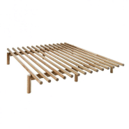 LIT  FUTON PACE BED PIN LAQUÉ NATUREL  COUCHAGE 160 X 200 CM