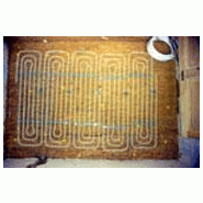 Mur chauffant - rail de fixation pour tuyau we.17001