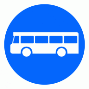 Panneau d'obligation B27a - Voie réservée au transport en commun - WP Signalisation Panneau d'obligation B27a - Voie réservée au transport en commun - WP Signalisation