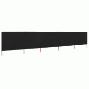 Paravent 5 panneaux Tissu 600 x 120 cm Noir Modèle Lumina Plus - 8719883744919