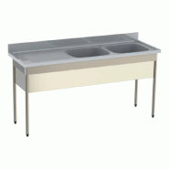 Plonge (évier) - Largeur XL (L=1610-2010mm) - 2 bacs Inconnue PLGXL2bac