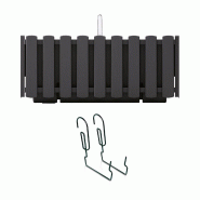 Prosperplast - Jardinière de balcon BOARDEE FENCYCASE W - 38x18x16,2 cm, anthracite - gris plastique ZA3262