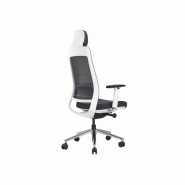 Siège de bureau ergonomique Trooper - résille design français, mécanisme synchrone, têtière, accoudoirs 4D Siège de bureau ergonomique Trooper - résille design français, mécanisme synchrone, têtière, accoudoirs 4D