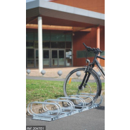 Support vélos de 5 places en fil acier galvanisé, économique et simple à installer - ÉCO - Réf 204701