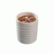 Verrine PASTA Spaghetti céramique 60 ml Ø5x5,7 cm blanc - par 144