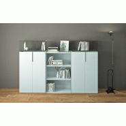 Armoire à portes battantes Segno - Dellarovere. - Blanc, Moyenne