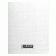 Calligraphe Lot de 10 Cahier Ligne 8000 17x22, 60p./30 feuilles 90 g/m² piquées, couv. PP incolore, Séyès - 3210330181196