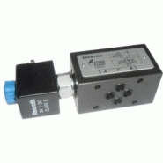Clapets anti-retours hydrauliques modulaire piloté électrique sur a euro fluid Clapets anti-retours hydrauliques modulaire piloté électrique sur a euro fluid