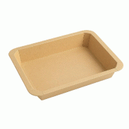 ECOLOMIQUE - 50 Pcs - Barquettes GN 1/2 scellables en carton 325x265mm H48mm - marron en carton 210GNPP1248K