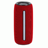 Enceinte Bluetooth® rouge, puissance 2 x 5 W et éclairage LED - 5601316010001
