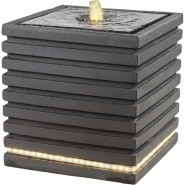 Fontaine extérieure en composite Square Lumineo - gris 8720093391923 Fontaine extérieure en composite Square Lumineo - gris 8720093391923