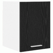 Helloshop26 - Armoire suspendue rectangulaire moderne rangement spacieux cuisine 30 x 31 x 40 cm en bois d'ingénierie noir 02_0053163 - noir Bois mas
