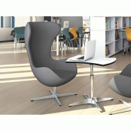 Fauteuil lounge Charlotte avec base pivotante en forme d'étoile Fauteuil lounge Charlotte avec base pivotante en forme d'étoile