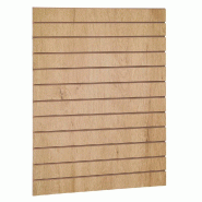 Panneau rainuré R10 L90xP120cm épaisseur 18mm - chêne clair