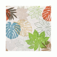 Papstar 200 napkins, 3-ply pliage 1/4 33 cm x 33 cm "Various Leaves" - multicolore papier 89717