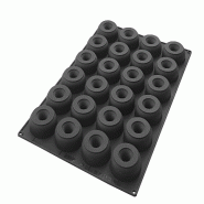 Schneider - Moule en silicone, Donut Ø 85 mm, Hauteur : 29 mm - noir silicone 115350