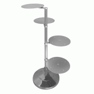 Schneider - Présentoir à gâteaux, argent, avec bras saillants, 4 étages - argenté aluminium 149004