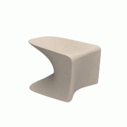 Tabouret bas in & out WING - granit crème