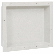 Vidaxl niche de douche blanc mat 41x51x10 cm 151393