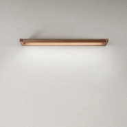 Applique murale LED Slim 24 W, CCT 2700 K-4000K, L. 79,2 cm, Orientable, 1920 lm, IP20 - Perenz - Marron métallisé - marron 8023559553478