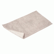AQA Design Tapis de bain 100 % polyester BOBBY beige L.60 P.120 H.1 MP05466 - beige polyester MP05466