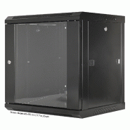 Armoire murale 19 pouces MHT148 avec porte en verre - hauteur 9U - profondeur 600 mm - noir - Bravour® Armoire murale 19 pouces MHT148 avec porte en verre - hauteur 9U - profondeur 600 mm - noir - Bravour®