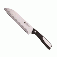 BERGNER Resa - Couteau Santoku en acier inoxydable 17,5 cm - noir inox Q5217