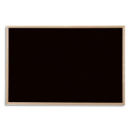 Bi-office tableau noir pour craie, cadre en bois de pin. Format 60x40 cm