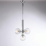 Bonetti Illumina Armonia Suspension en fer chromé poli 4 lumières 110 d.32 BL285-4-CR - gris 8050713219338
