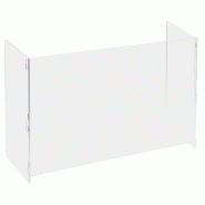 Ecran protection démontable L100xD30xH66cm - 6mm