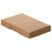 Falken Lot de 5 Boîte PureBox Nature 10x15 haut. 25 mm, en carton ép. 1,2 mm, coloris brun - marron en carton 22001824000F