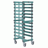 Gastro-Inox Chariot à étagères Rea en plastique avec 12 étagères 540x660x1575mm - plastique 7445908639618