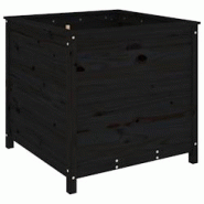 Helloshop26 - Jardinière bac lit surélevé plantes fleurs terrasse jardin 82,5 x 82,5 x 78 cm bois massif de pin noir 02_0037952 - 3000217876228 Helloshop26 - Jardinière bac lit surélevé plantes fleurs terrasse jardin 82,5 x 82,5 x 78 cm bois massif de pin noir 02_0037952 - 3000217876228