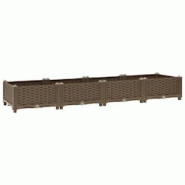 Helloshop26 - Jardinière lit surélevé plantes fleurs jardin 160 x 40 x 23 cm polypropylène marron 02_0000916 - 3000072511531 Helloshop26 - Jardinière lit surélevé plantes fleurs jardin 160 x 40 x 23 cm polypropylène marron 02_0000916 - 3000072511531