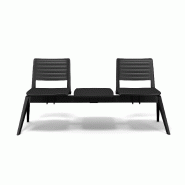 Poutre d'accueil en polypropylène Smash - Sokoa - 2 places + 1 tablette