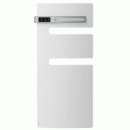 Radiateur sèche-serviettes connecté Serenis mât gauche 500W Blanc Carat - Atlantic - 850532_0