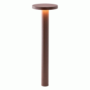 ROSSINI ILLUMINAZIONE TIBERIO - Borne de sol LED 10W 4000K IP65 - Borne de jardin couleur Corten - Hauteur 75cm - Optique 82° - Design moderne Groupe