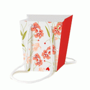 Sac Signature Mummy red intérieur plastifié  11x11x17cm - par 10