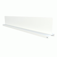 Support signalétique gondole L1000 H150 - (Section 80 x 30) - blanc 9001