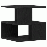 Table d'appoint Chêne noir 30 x 30 x 55 cm Bois d'ingénierie Modèle Apex Stella Pro - 862605