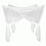Tectake Moustiquaire double blanc - 401729 - blanc polyester 401729 Tectake Moustiquaire double blanc - 401729 - blanc polyester 401729