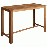 VidaXL Table de bar Bois d'acacia massif 150x70x105 cm Modèle Zenith Moderne Plus - Bois massif 246665