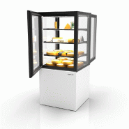 Vitrine réfrigérée INTEGRA humidité contrôlée sur base - 600 mm - 4 niveaux - H1400 mm - IN60/80-140H | Sayl Barcelona -_0