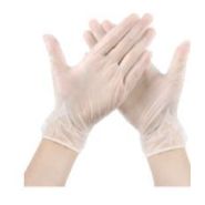 Boite de 100 gants d'examen en vinyle non stérile, non poudré jetable