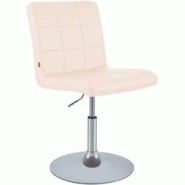 CLP Chaise de salle à manger Ricky similicuir Crème - beige polyester 152601904 CLP Chaise de salle à manger Ricky similicuir Crème - beige polyester 152601904