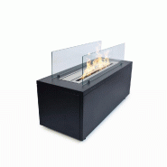 Divina Fire Cheminée au bioéthanol au sol pour intérieur et extérieur CARAVAGGIO Noir L100xP40xH40 cm - noir 8055829980196