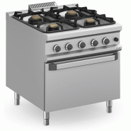 Fourneau à gaz - 4 foyers - 4x5,5 kW - Avec four à gaz - Arilex - 0637902286715